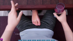 Sexy Lady takes her crush on a first date and gives him a blowjob - gameplay part 2