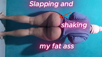 I'm gonna ride and moan loud while your cock disappears in my fat ass