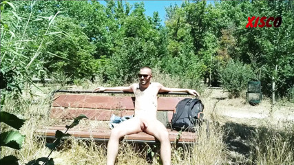 Jerking off in the park part 2