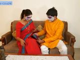 Desi Sali Sapna turned horny while celebrating festival with jiju