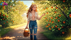 Between Apples and Wind a Moment of Calm