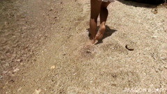 Beauty Self Fingering in  Beach