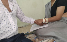 Desi Indian Biology Teacher Practical of Topic the Reproduction with Student, Real Hindi Voice