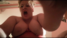 Horny bunny tease, blowing and fucking pussy many times