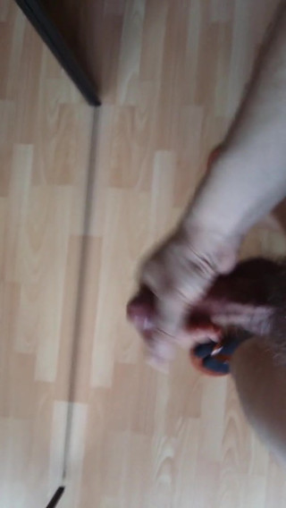 Jerking and Cum at the Mirror 3
