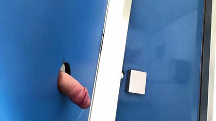 Risky Public Handjob - Real Public Glory Hole