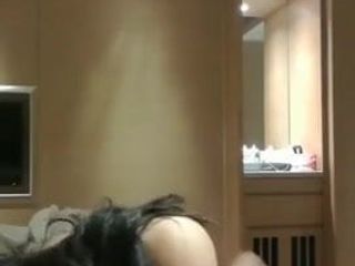 Asian girl makes him promise not to cum inside