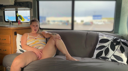 Cumming In Public: Solo Parking Lot Finger Fuck
