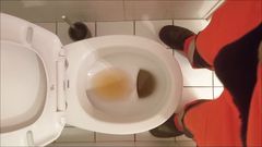 Pissing in work clothes