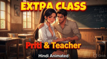 "Teacher Ne Priti Ko Special Lesson Diya   Hindi 2D Animation"