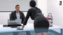 Alternate Worlds fucking girl in job very deep, sucking dick from boss, and cowgirl in very big cock