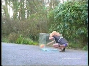 Young French Maid Outdoors