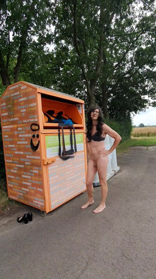 Throwing away clothes and walking naked in public