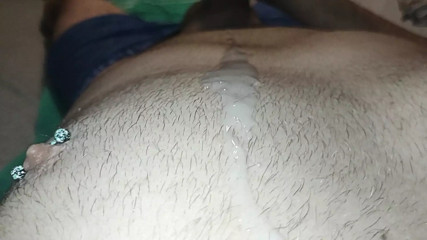 Huge cumshot stream after edging