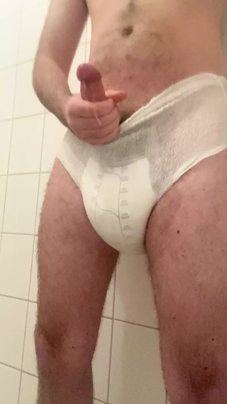Diaper boy with big cock