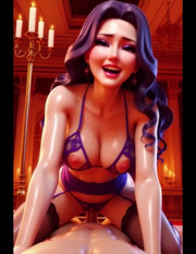 Naughty Princess Having Fun Under the Palace Lights