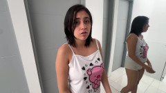My Little Latina Stepsister Likes to Fuck in Front of a Mirror and Watch Me Penetrate Her Rich Ass