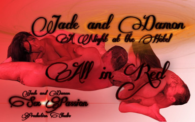 Jade and Damon a night at the hotel all in red
