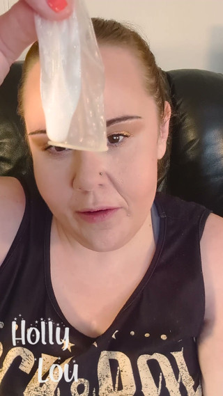 Wife shows Cuck what a real man can do with a Condom