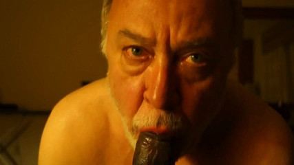 Bearded Old Man Sucking Verbal Black Guy's Dick (1)