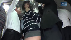 Crowded Bus Chaos, Her Lifted Miniskirt and Tight Curves Drive Every enger Wild - P4