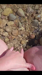 Made This Video on a Nude Beach in Spain. Love Playing with My Pussy in Places