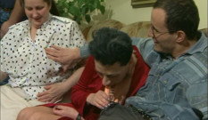 Mature Sluts Stuff Candles in Pussy and Suck Cock