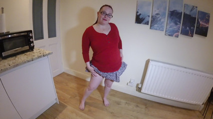 strips in miniskirt