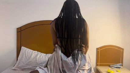 Stepmom fucks her stepson while his girlfriend is in the living room