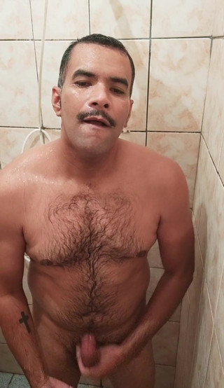 Handjob in shower