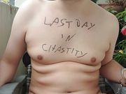 Celebrating my last day in chastity