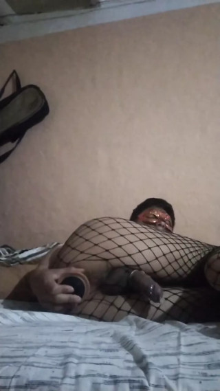 First time with my toy in tights 2