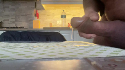 Cum from side wiew