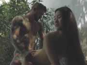 Asian Hottie Katana Sucks Off Hung Tattooed Stud Before Outdoor Fucking