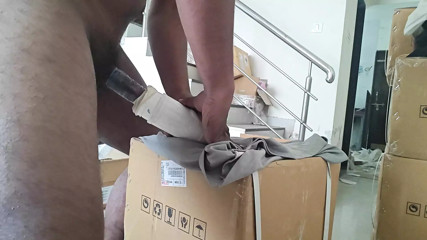 I cum in condom with my homemade sex toy