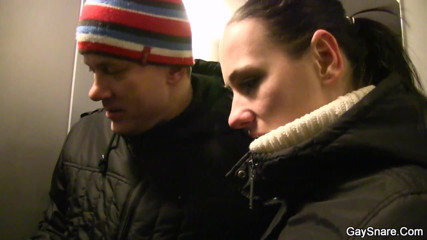She tricks a guy into his first time gay sex