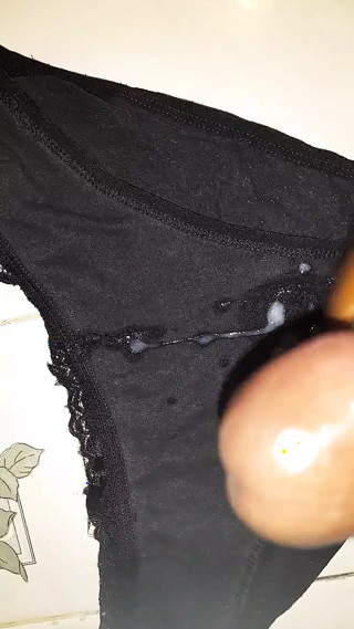 Cumshot on her panties Scene 5