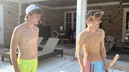 Fit Step Brothers Jesse Bolton &amp; Jack Bailey Jerk Off Their Dicks On Each Other Balls - BrotherCrush