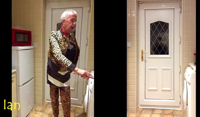 Mincing Leopard print faggot IAN