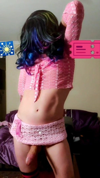 Playing  in  pink to cumshot