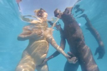 Swimming Pool Fuck with a BBC