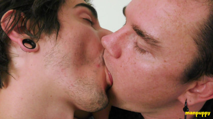 Leo Blue And Johnny Mercy Like Sucking Each Others Tongue