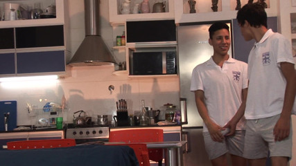 Two sweet and sweat teen boys in their anal hump