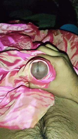 Handjob with pink satin silky salwar of neighbour bhabhi (58)