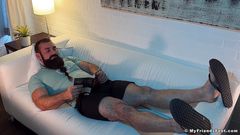 Kinky homo Jaxton shows off his lovely toes from heaven