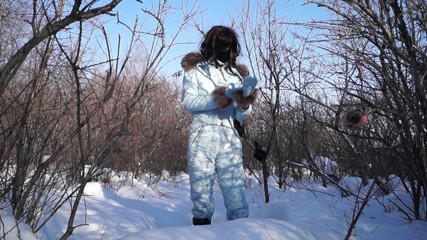 Walk in a new jumpsuit)