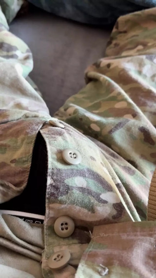 Army soldier shoots a nice load in a jockstrap and OCP pants