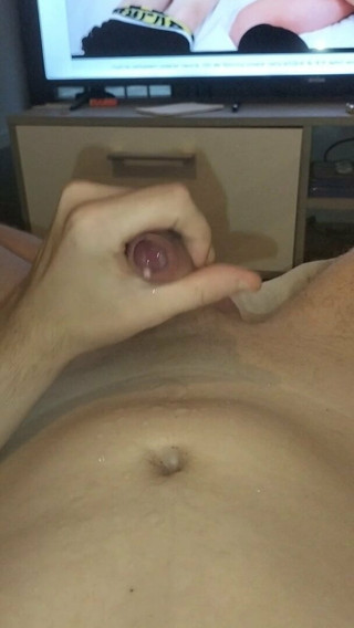 Cumming at porn