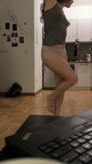 Home Princess Is Alone. She Dances