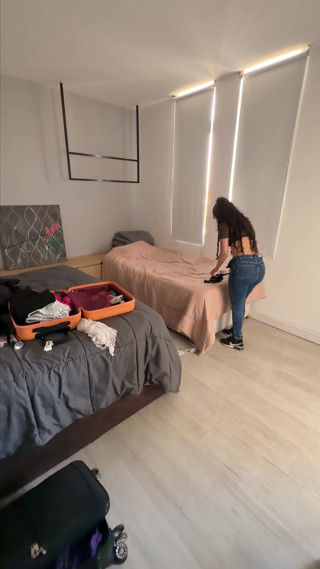 A quick roll with my best friend as soon as I arrived at the hotel; sometimes I think she's a nymphomaniac - Addy Rose